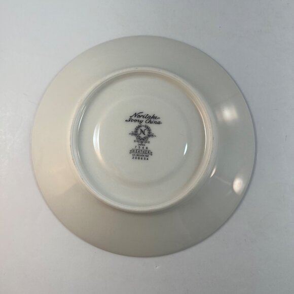 Noritake Ivory Heather Saucers Japan 7548 Lot of 3 - Picture 3 of 10